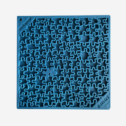 Tapis de léchage Puzzle Bleu 🧩 - Pep's Your Dog