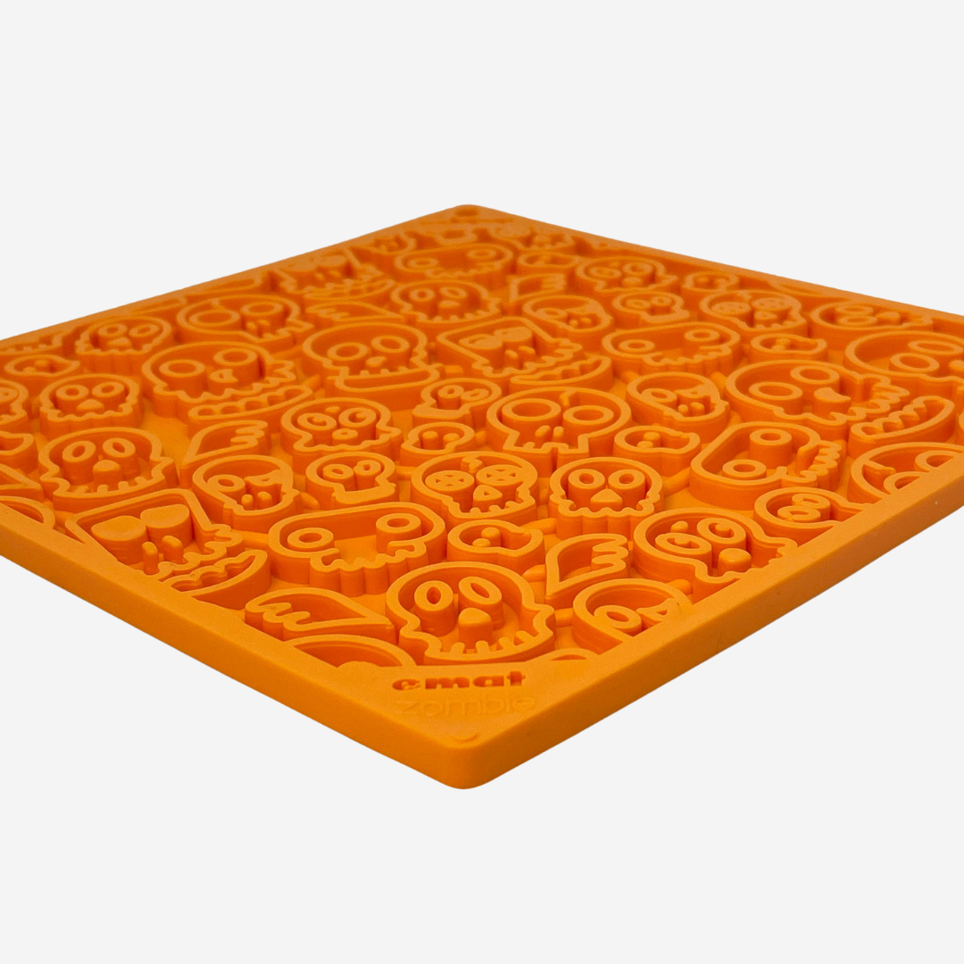 Tapis de léchage Zombie Orange 🧟 - Pep's Your Dog